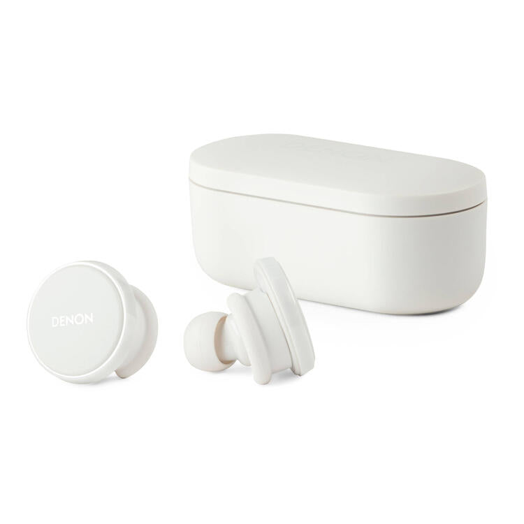 Denon PERL PRO | Écouteurs intra-auriculaires - Sans fil - Bluetooth - Technologie Masimo Adaptive Acoustic - Blanc-SONXPLUS La Sarre