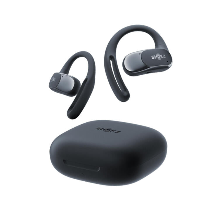 SHOKZ OpenFit Air | Écouteurs conduction osseuse - Jusqu'à 28 heures d'écoute - Bluetooth - Noir-SONXPLUS La Sarre