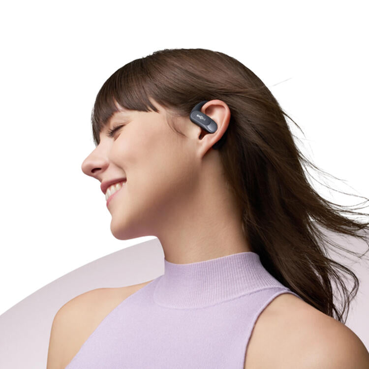 SHOKZ OpenFit Air | Écouteurs conduction osseuse - Jusqu'à 28 heures d'écoute - Bluetooth - Noir-SONXPLUS La Sarre