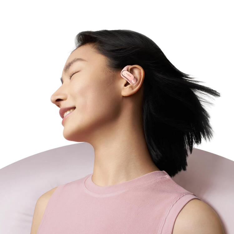 SHOKZ OpenFit Air | Écouteurs conduction osseuse - Jusqu'à 28 heures d'écoute - Bluetooth - Rose-SONXPLUS La Sarre