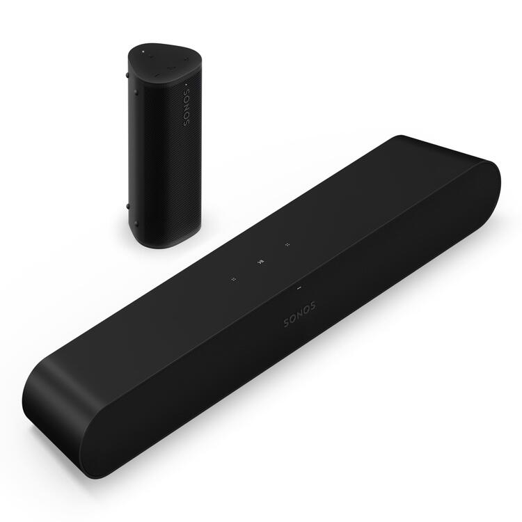 Sonos | Ensemble pour deux pièces avec Ray et Roam 2 - Noir-SONXPLUS La Sarre