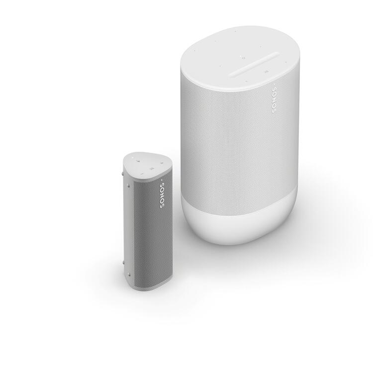Sonos | Ensemble portatif incluant le Roam 2 et le Move 2 - Blanc-SONXPLUS La Sarre