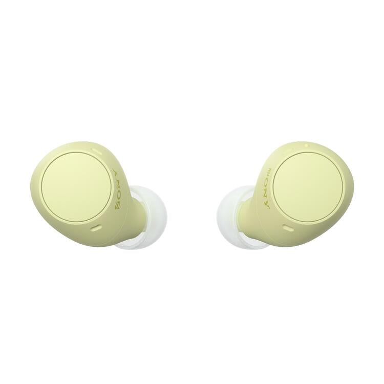 Sony WF-C510 | Écouteurs intra-auriculaires - 100% Sans fil - Bluetooth - Microphone - Jusqu'à 22 heures d'autonomie - IPX4 - Jaune-SONXPLUS La Sarre