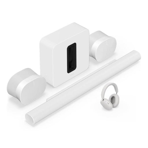 Sonos | Ensemble de divertissement personnel haut de gamme avec Arc Ultra - 9.1.4 Canaux + Ace + Sub 4 + 2 Era 100 - Blanc-SONXPLUS La Sarre