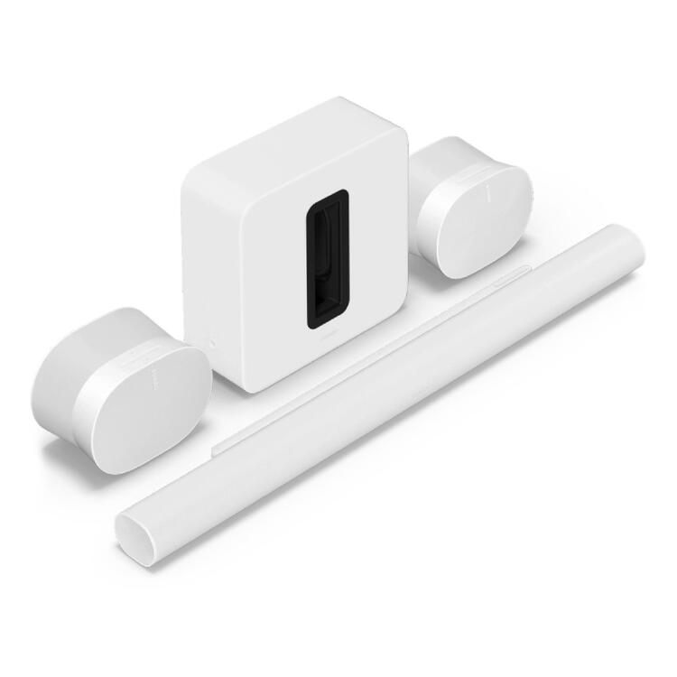 Sonos | Ensemble immersif suprême avec Arc Ultra - 9.1.4 Canaux + 2 Era 300 + Sub 4 - Blanc-SONXPLUS La Sarre