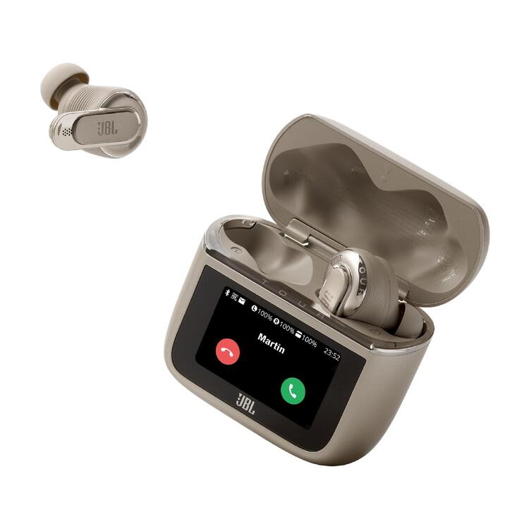 JBL TOUR PRO 3 | Écouteurs intra-auriculaires - Bluetooth - 6 microphones - Étui intelligent - Latté-SONXPLUS La Sarre