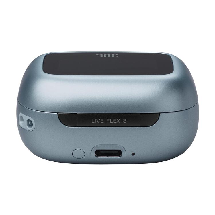 JBL Live Flex 3 | Écouteurs intra-auriculaire - Sans fil - Réduction de bruit - Écran tactile 1,45" - Bleu-SONXPLUS La Sarre