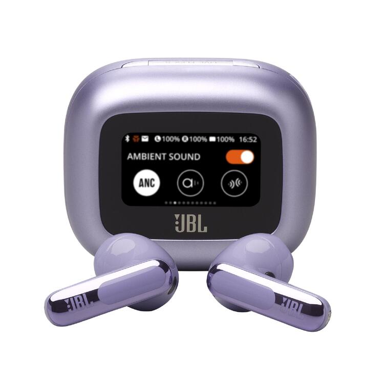 JBL Live Flex 3 | Écouteurs intra-auriculaire - Sans fil - Réduction de bruit - Écran tactile 1,45" - Mauve-SONXPLUS La Sarre