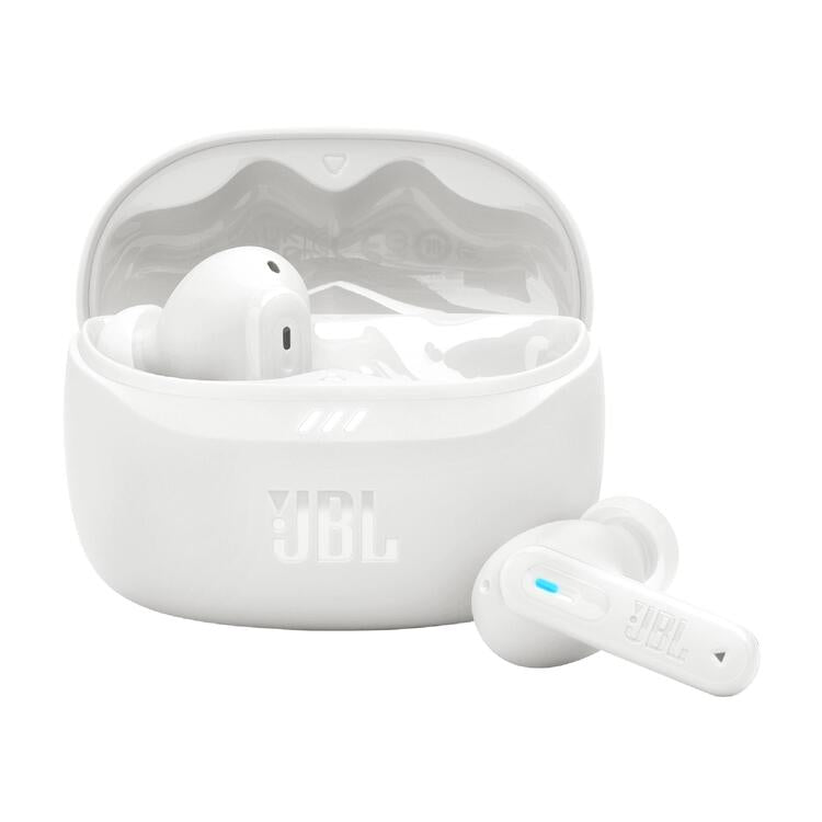 JBL Tune Beam 2 | Écouteurs intra-auriculaires - 100% Sans fil - Bluetooth - Smart Ambient - 6 Microphones - Blanc-SONXPLUS La Sarre