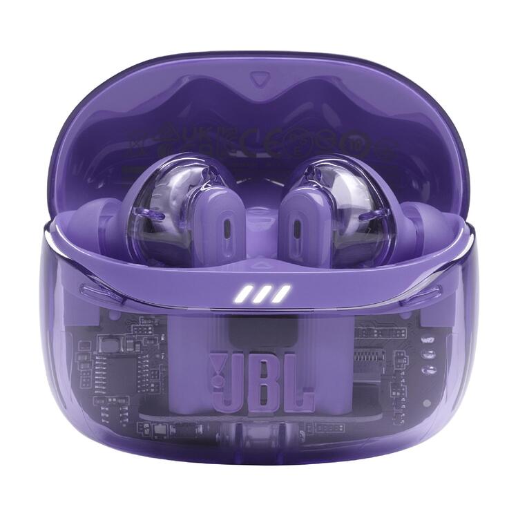 JBL Tune Beam 2 | Écouteurs intra-auriculaires - 100% Sans fil - Bluetooth - Smart Ambient - 6 Microphones - Mauve Fantôme-SONXPLUS La Sarre