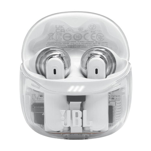 JBL Tune Flex 2 | Écouteurs intra-auriculaires - 100% Sans fil - Bluetooth - Réduction de bruit - 6 Microphones - IP54 - Blanc Fantôme-SONXPLUS La Sarre