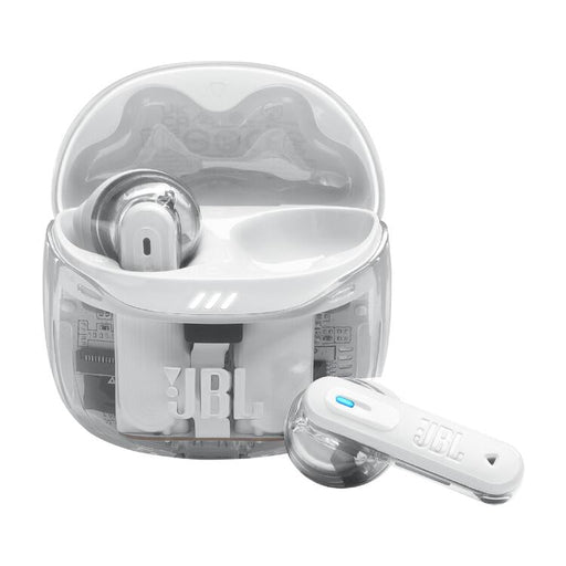 JBL Tune Flex 2 | Écouteurs intra-auriculaires - 100% Sans fil - Bluetooth - Réduction de bruit - 6 Microphones - IP54 - Blanc Fantôme-SONXPLUS La Sarre