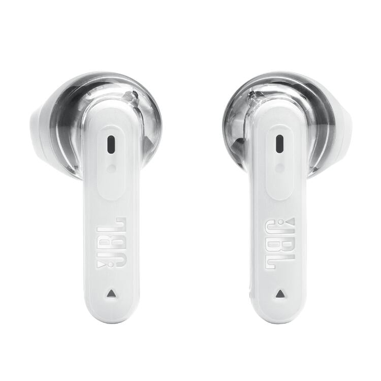 JBL Tune Flex 2 | Écouteurs intra-auriculaires - 100% Sans fil - Bluetooth - Réduction de bruit - 6 Microphones - IP54 - Blanc Fantôme-SONXPLUS La Sarre