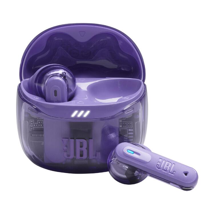 JBL Tune Flex 2 | Écouteurs intra-auriculaires - 100% Sans fil - Bluetooth - Réduction de bruit - 6 Microphones - IP54 - Mauve Fantôme-SONXPLUS La Sarre