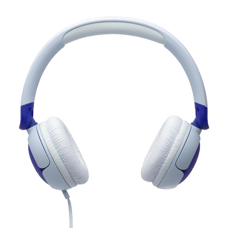 JBL JR320 | Écouteurs filaires circum-auriculaires pour enfant - JBL Safe Sound - Microphone - Bleu-SONXPLUS La Sarre