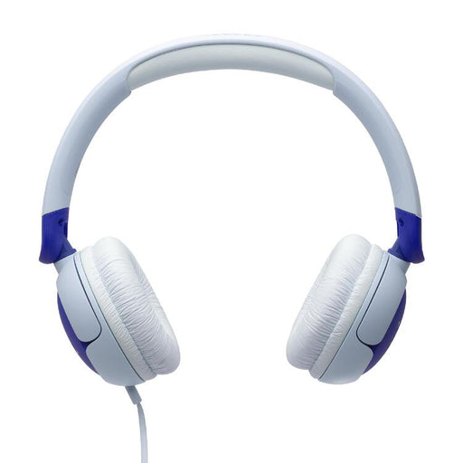 JBL JR320 | Écouteurs filaires circum-auriculaires pour enfant - JBL Safe Sound - Microphone - Bleu-SONXPLUS La Sarre