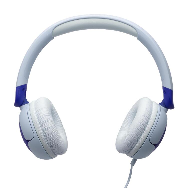 JBL JR320 | Écouteurs filaires circum-auriculaires pour enfant - JBL Safe Sound - Microphone - Bleu-SONXPLUS La Sarre