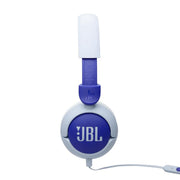JBL JR320 | Écouteurs filaires circum-auriculaires pour enfant - JBL Safe Sound - Microphone - Bleu-SONXPLUS La Sarre