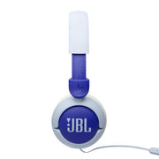JBL JR320 | Écouteurs filaires circum-auriculaires pour enfant - JBL Safe Sound - Microphone - Bleu-SONXPLUS La Sarre