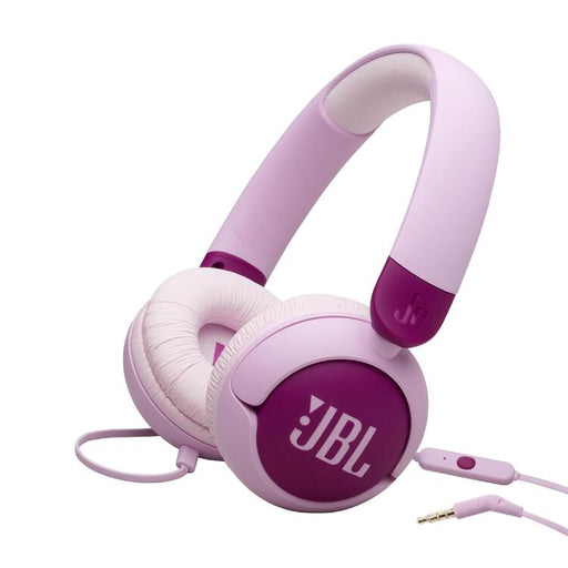 JBL JR320 | Écouteurs filaires circum-auriculaires pour enfant - JBL Safe Sound - Microphone - Mauve-SONXPLUS La Sarre