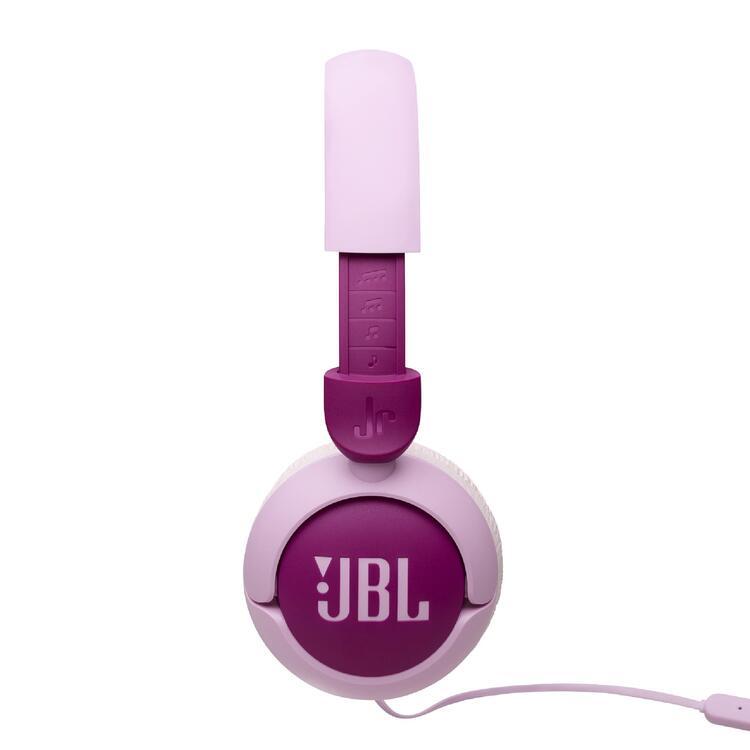 JBL JR320 | Écouteurs filaires circum-auriculaires pour enfant - JBL Safe Sound - Microphone - Mauve-SONXPLUS La Sarre