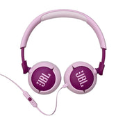 JBL JR320 | Écouteurs filaires circum-auriculaires pour enfant - JBL Safe Sound - Microphone - Mauve-SONXPLUS La Sarre