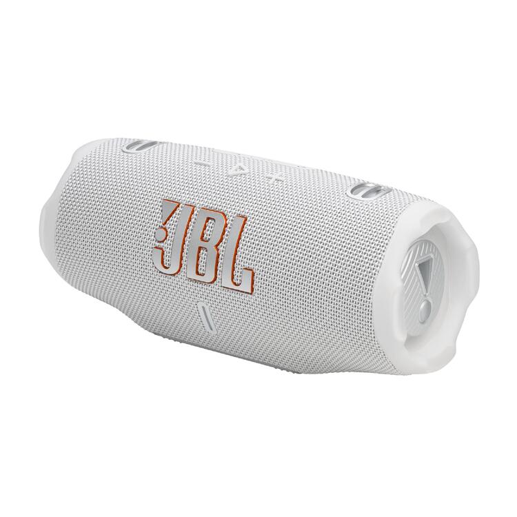 JBL Charge 6 | Haut-Parleur Portatif Bluetooth - Étanche - Auracast - 28 Heures d'autonomie - Blanc-SONXPLUS La Sarre