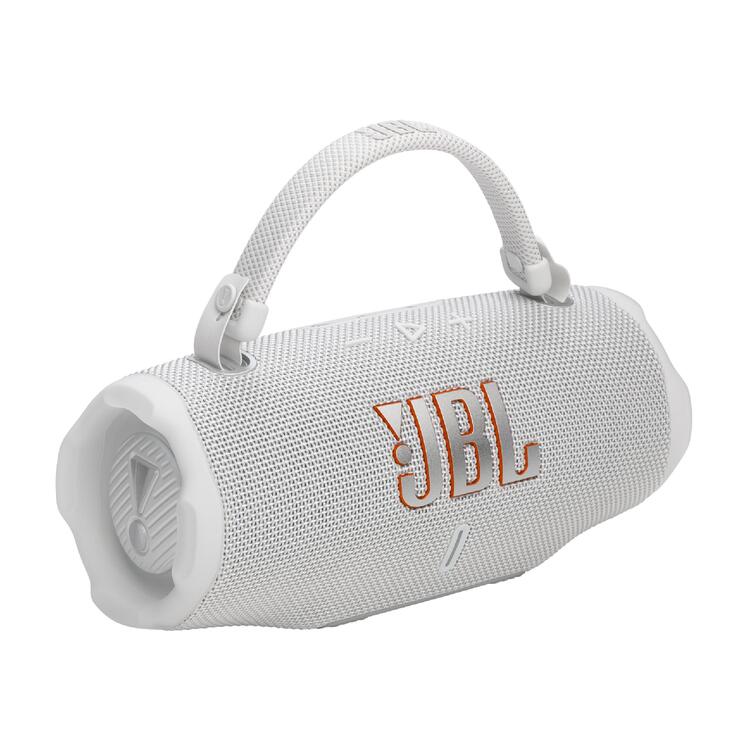 JBL Charge 6 | Haut-Parleur Portatif Bluetooth - Étanche - Auracast - 28 Heures d'autonomie - Blanc-SONXPLUS La Sarre