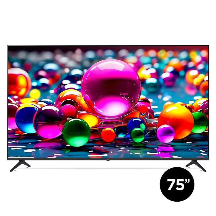 LG 75UA7700PUA | Téléviseur 75" - 4K Ultra HD - DEL - Série UA7700 - HDR - Smart WebOS - 60 Hz natif - Processeur IA a7 Gen8 4K - Noir-SONXPLUS La Sarre