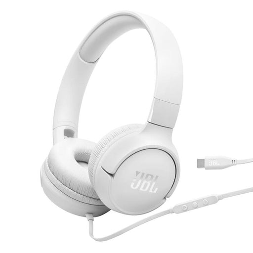 JBL Tune 520C | Écouteurs Supra-auriculaires - USB-C - Bluetooth - Blanc-SONXPLUS La Sarre