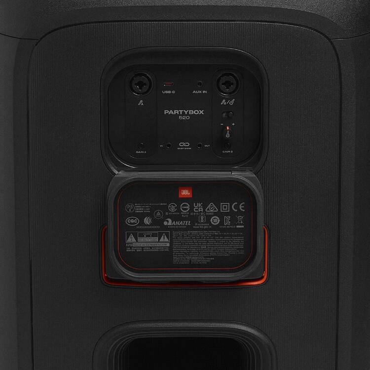 JBL Partybox 520 | Haut-parleur portable - Sans fil - Bluetooth - Effets lumineux - 400W RMS - Noir-SONXPLUS La Sarre