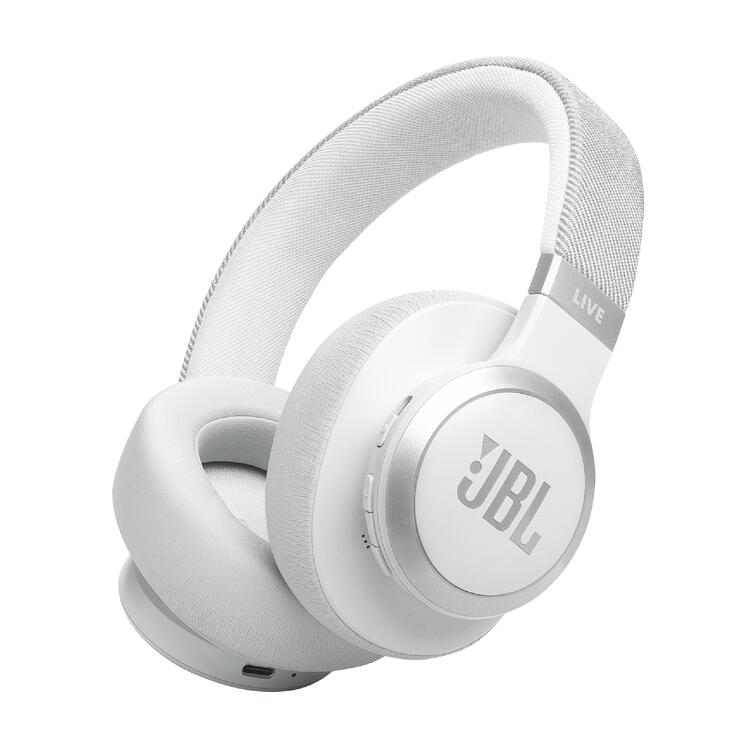 JBL Live 770NC | Écouteurs circum-auriculaires - Sans fil - Bluetooth - Blanc-SONXPLUS La Sarre