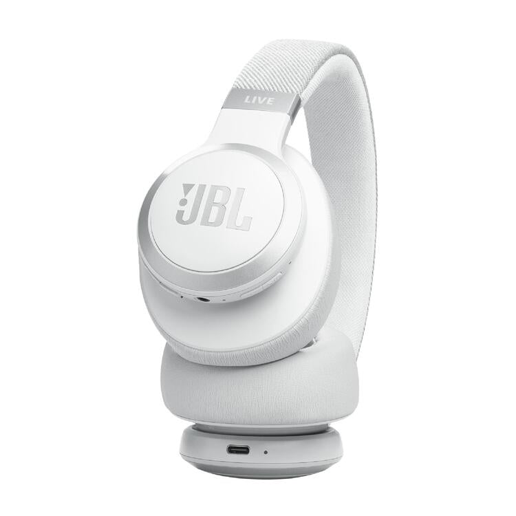 JBL Live 770NC | Écouteurs circum-auriculaires - Sans fil - Bluetooth - Blanc-SONXPLUS La Sarre