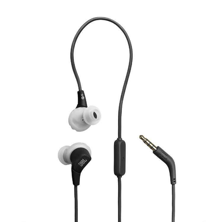 JBL Endurance Run 3 | Écouteurs intra-auriculaires - Sport - Filaire - IP65 - Noir/Gris-SONXPLUS La Sarre