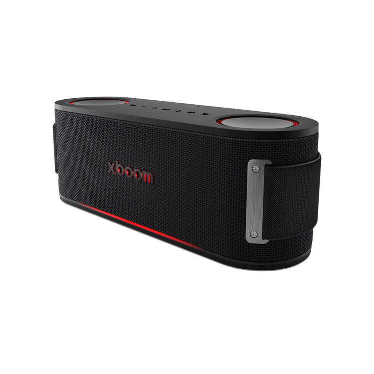LG xboom Bounce | Haut-parleur portatif - Bluetooth - IP67 - Éclairage AI - Noir-SONXPLUS La Sarre