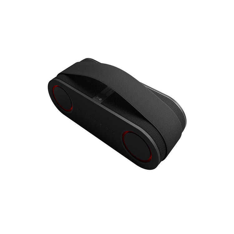 LG xboom Bounce | Haut-parleur portatif - Bluetooth - IP67 - Éclairage AI - Noir-SONXPLUS La Sarre