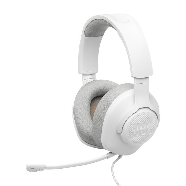 JBL Quantum 100 M2 | Casque de jeu filaire circum-auriculaire - Compatible avec toutes les plateformes - Blanc-SONXPLUS La Sarre