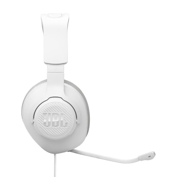 JBL Quantum 100 M2 | Casque de jeu filaire circum-auriculaire - Compatible avec toutes les plateformes - Blanc-SONXPLUS La Sarre