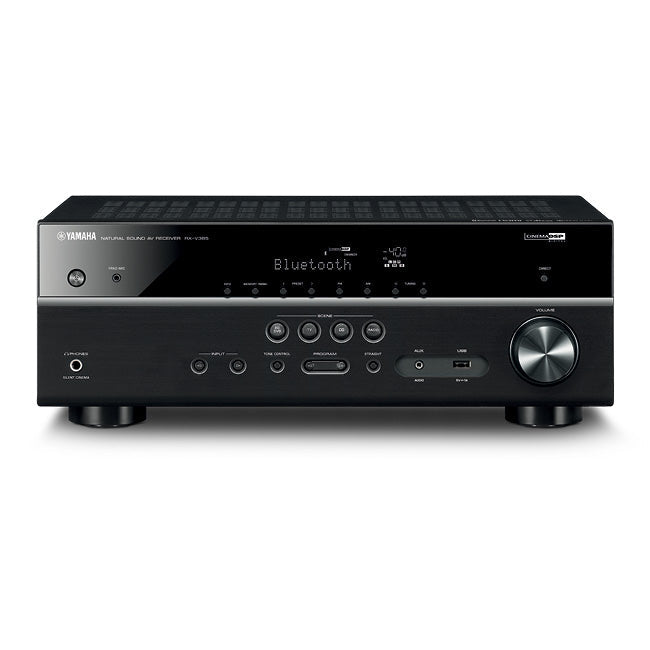 Yamaha RXV385B | Récepteur AV cinéma maison 5.1 Canaux - Bluetooth - 4K - 70W - HDMI - YPAO - Noir-SONXPLUS La Sarre