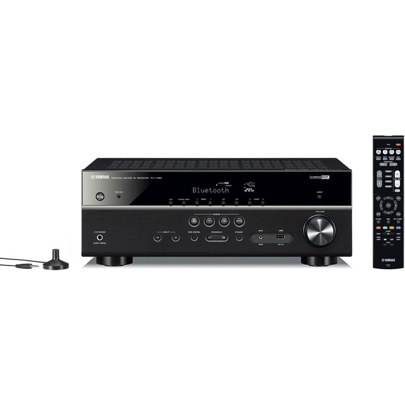Yamaha RXV385B | Récepteur AV cinéma maison 5.1 Canaux - Bluetooth - 4K - 70W - HDMI - YPAO - Noir-SONXPLUS La Sarre