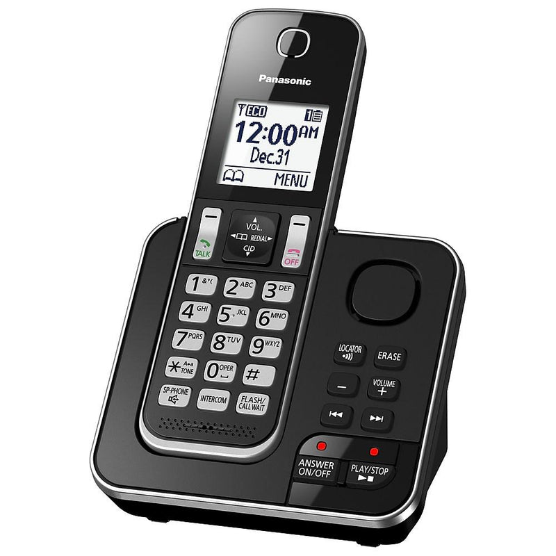 Panasonic KX-TGD392B | Téléphone sans fil - 2 combinés - Répondeur - Noir-SONXPLUS La Sarre