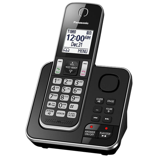 Panasonic KX-TGD392B | Téléphone sans fil - 2 combinés - Répondeur - Noir-SONXPLUS La Sarre