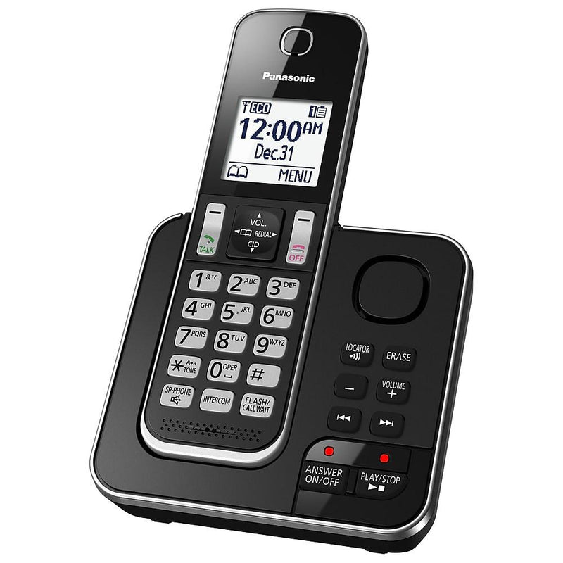 Panasonic KX-TGD392B | Téléphone sans fil - 2 combinés - Répondeur - Noir-SONXPLUS La Sarre