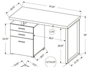 Monarch i7426 | Bureau d'ordinateur - Espresso et gris-SONXPLUS La Sarre