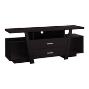 Monarch Specialties I2720 | Meuble TV - 60" - 2 Tiroirs de rangement - Espresso-SONXPLUS La Sarre