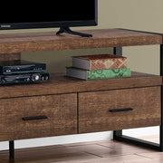 Monarch Specialties I2820 | Meuble TV - 60" - 3 Tiroirs - Brun foncé-SONXPLUS La Sarre