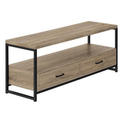 Monarch Specialties I2872 | Meuble TV - 48" - 2 Tiroirs de rangement - Taupe foncé-SONXPLUS La Sarre