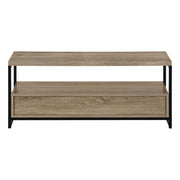 Monarch Specialties I2872 | Meuble TV - 48" - 2 Tiroirs de rangement - Taupe foncé-SONXPLUS La Sarre