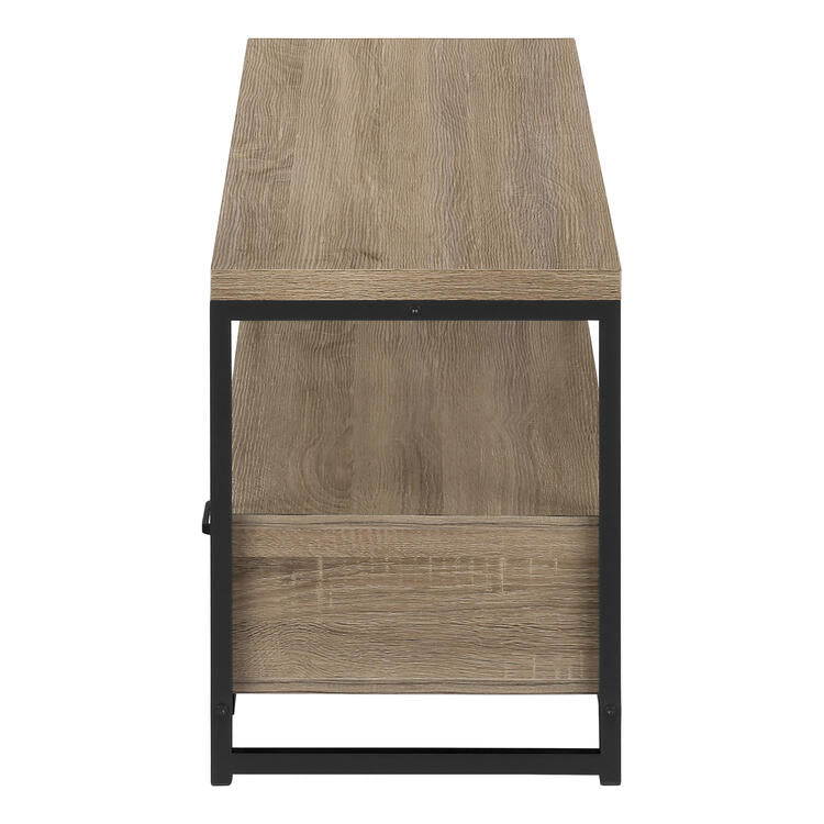 Monarch Specialties I2872 | Meuble TV - 48" - 2 Tiroirs de rangement - Taupe foncé-SONXPLUS La Sarre