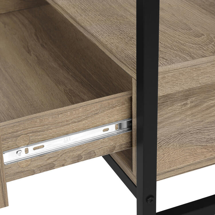 Monarch Specialties I2872 | Meuble TV - 48" - 2 Tiroirs de rangement - Taupe foncé-SONXPLUS La Sarre